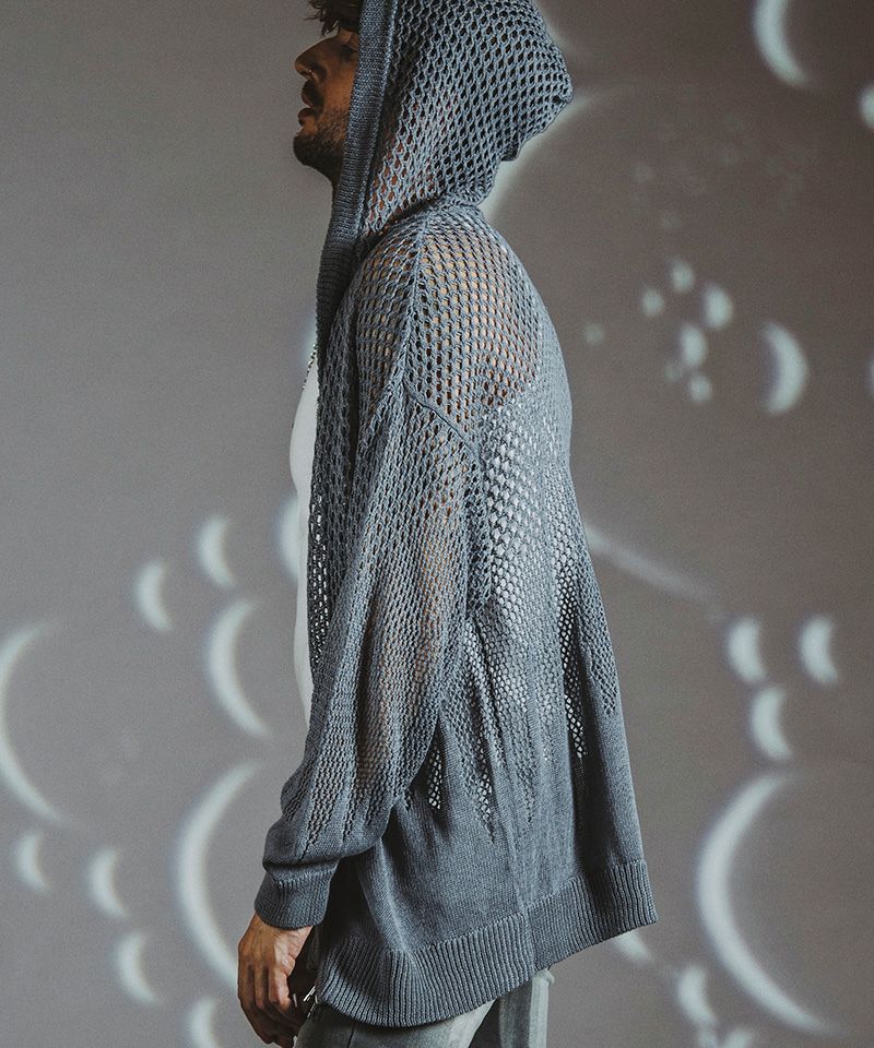 30%OFF【NO ID.(ノーアイディー)】ｸﾞﾗﾃﾞｰｼｮﾝｼｱｰﾆｯﾄZIPﾊﾟｰｶ(854010-729K 