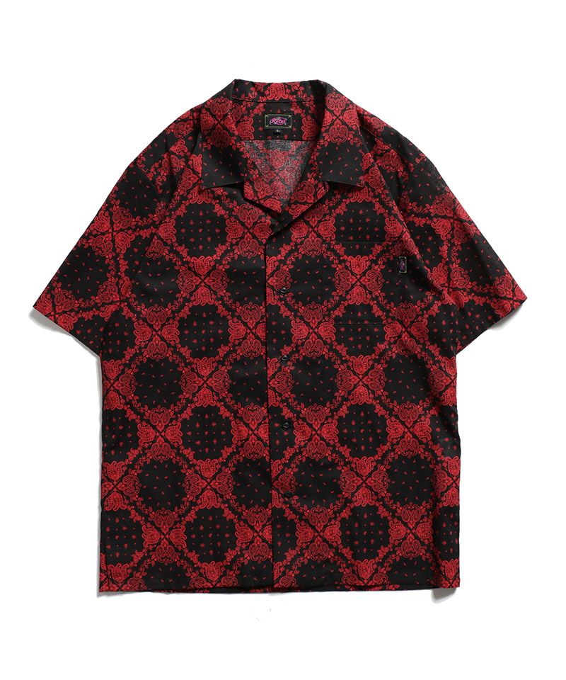 ROTAR(ローター)】Bandana Cloth Open Collar Shirt 開襟シャツ(rt2434011) | CAMBIO カンビオ