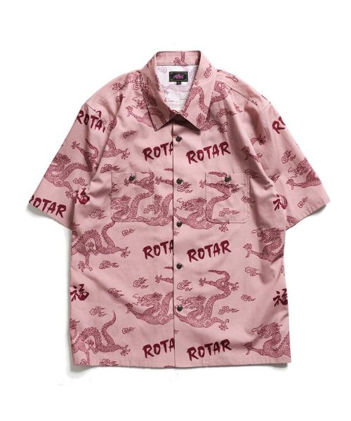【ROTAR(ローター)】 Asian Dragon Textile Aloha Shirt アロハシャツ(rt2434008)