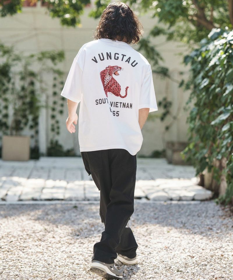 オリジナルシャツ 30%OFF【CAMBIO(カンビオ)】 ビッグシルエットプリントTシャツ