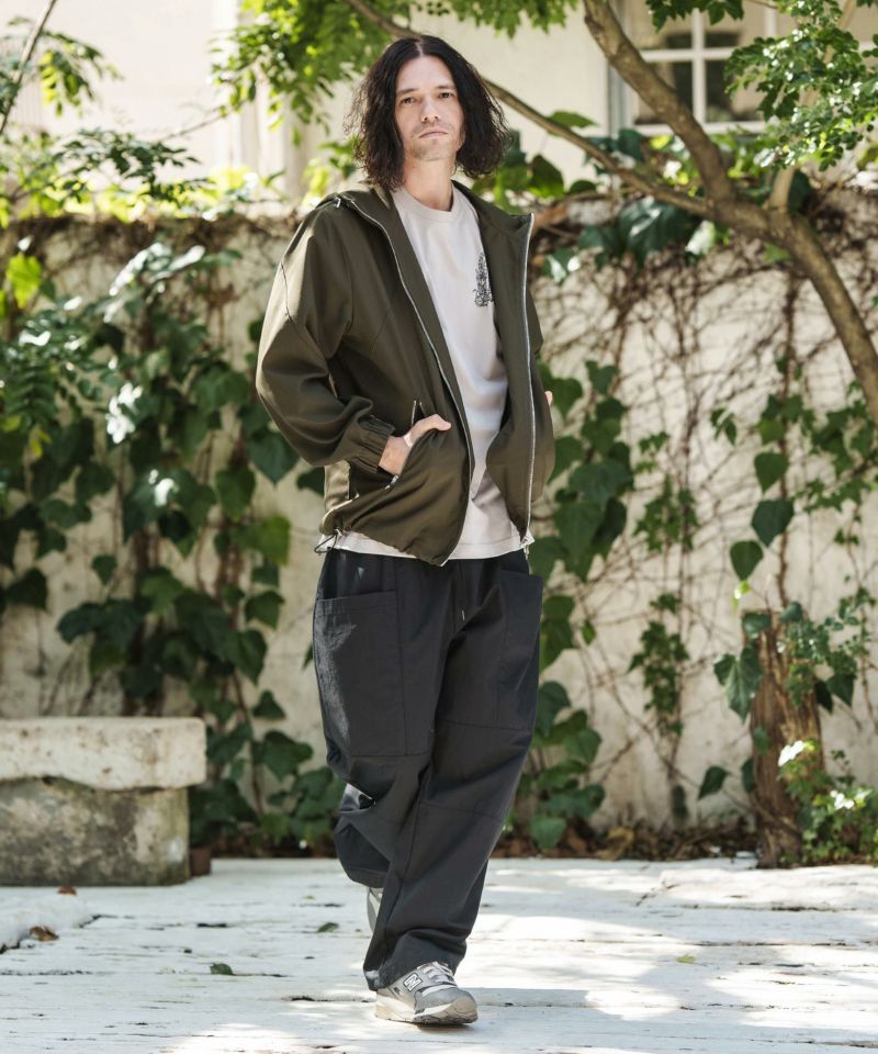 LY商品 50%OFF【CAMBIO(カンビオ)】ポリストレッチツイルZIPパーカー | CAMBIO