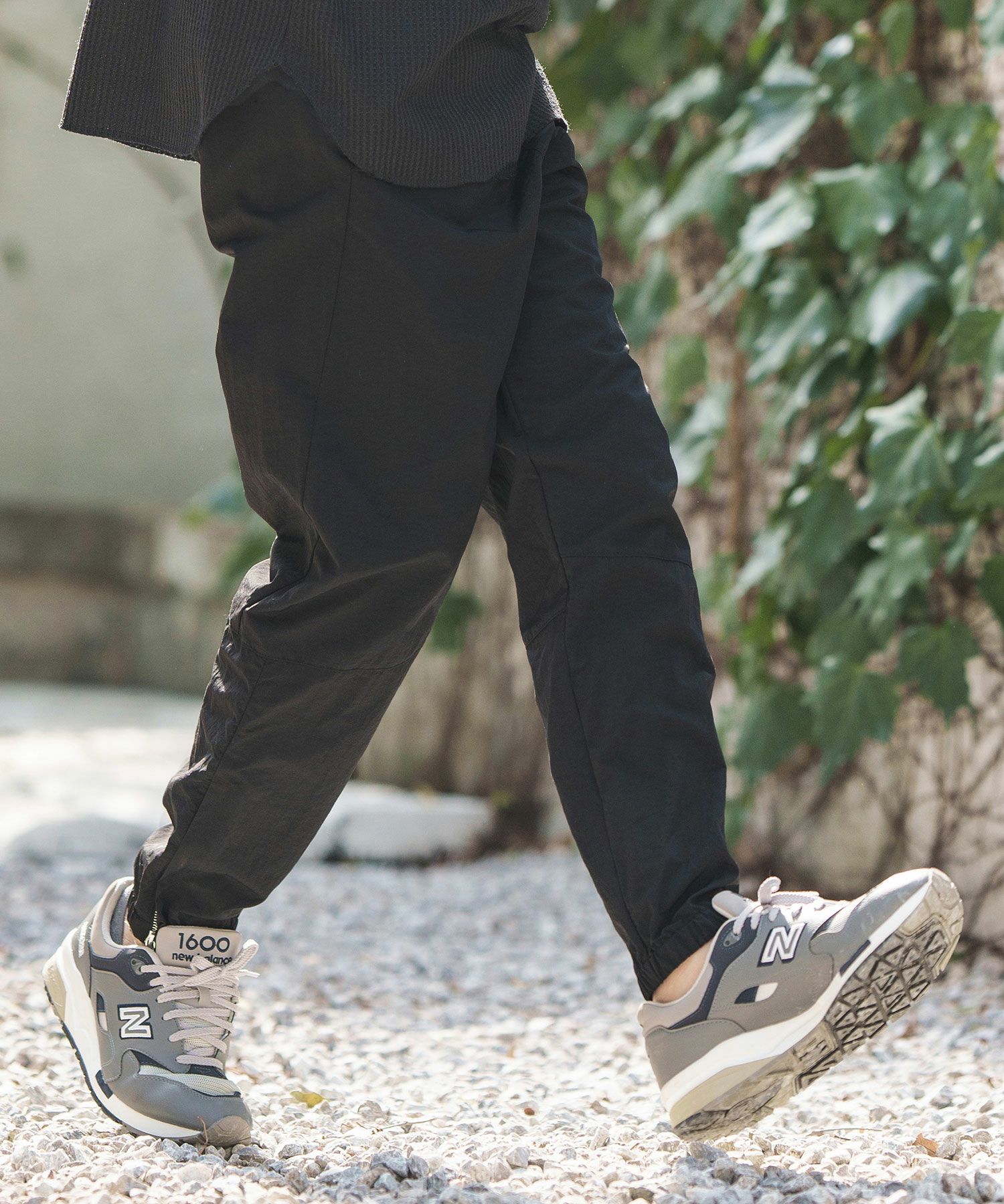 50%OFF【CAMBIO(カンビオ)】ナイロンワッシャージョガーパンツ