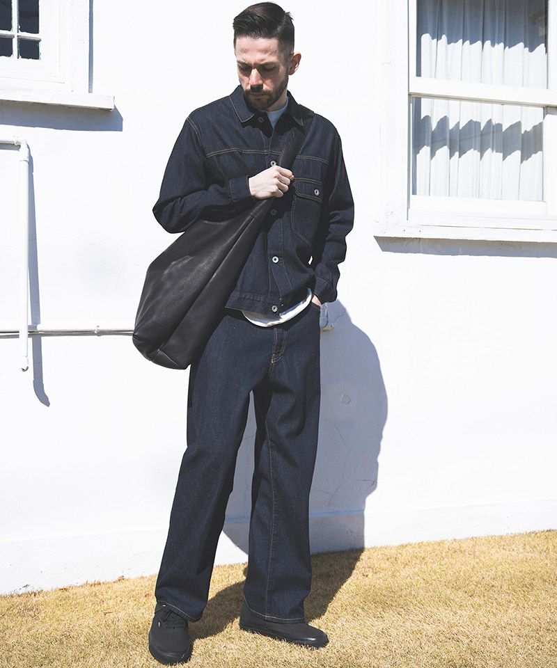 MR.OLIVE E.O.I】 WATER PROOF WASHABLE LEATHER -BIG SHOULDER