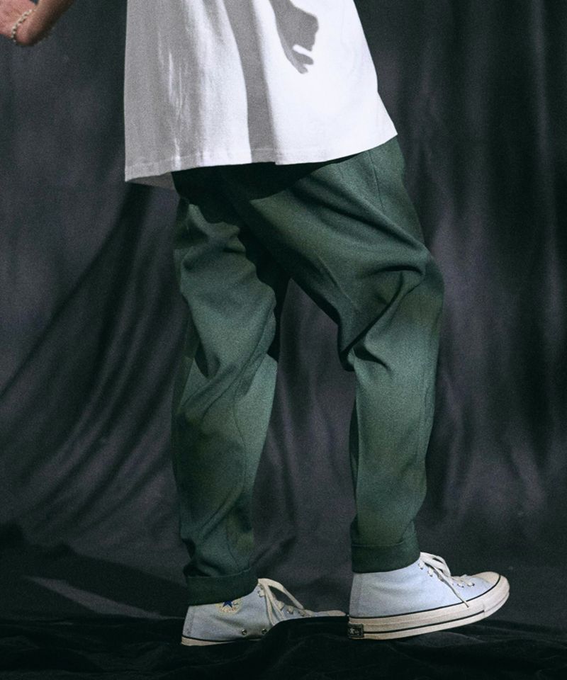 Theorem セオレム　15P THEOREM(セオレム)】Turn up Sta-Pre Tapered Pants テーパード