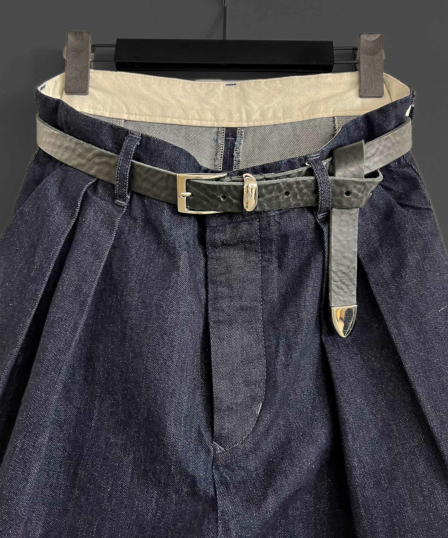 THEOREM(セオレム)】 ADAM PATEK×THEOREM Italian Leather Belt ベルト