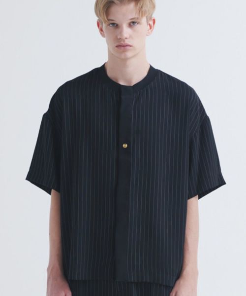 CULLNI(クルニ)】Double Cloth Front Fly Like Short Sleeve Shirt ...