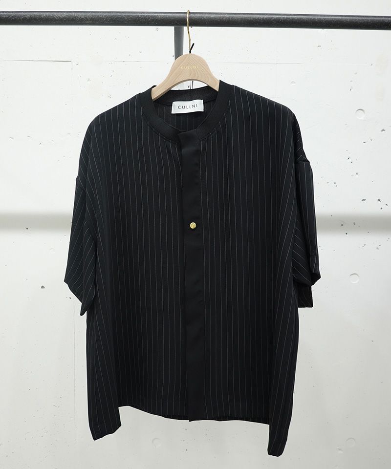 30%OFF【CULLNI(クルニ)】Double Cloth Front Fly Like Short Sleeve Shirt  プルオーバーシャツ(24-SS-026) | CAMBIO カンビオ