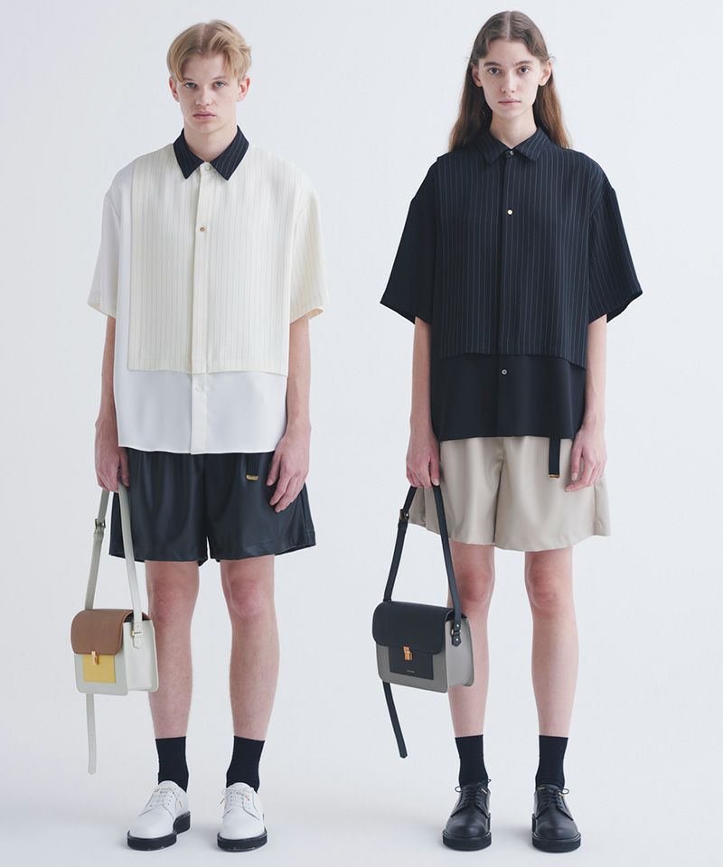 60%OFF【CULLNI(クルニ)】Faux Leather Nylon Belt Easy Short