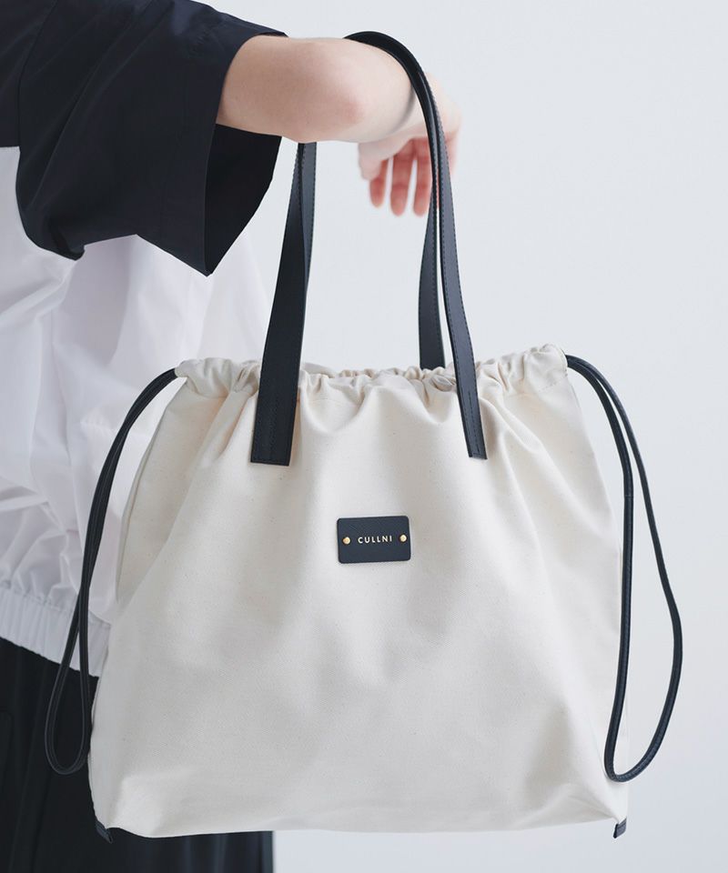 CULLNI(クルニ)】Canvas Drawstring Tote Bag トートバッグ(BG-044) | CAMBIO カンビオ