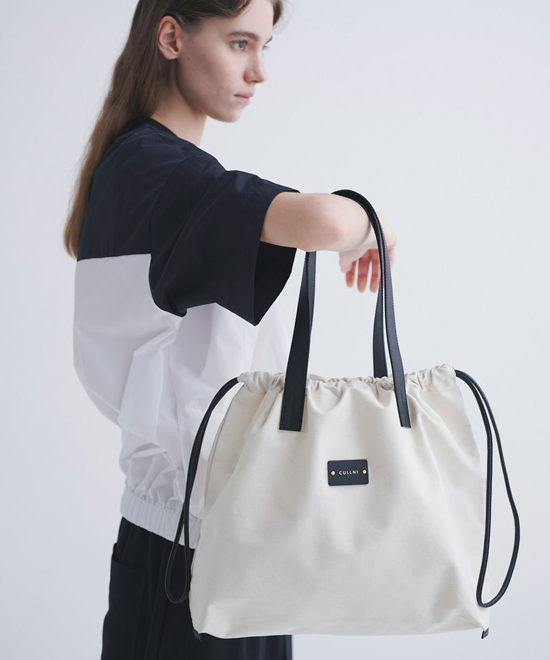CULLNI(クルニ)】Canvas Drawstring Tote Bag トートバッグ(BG-044  