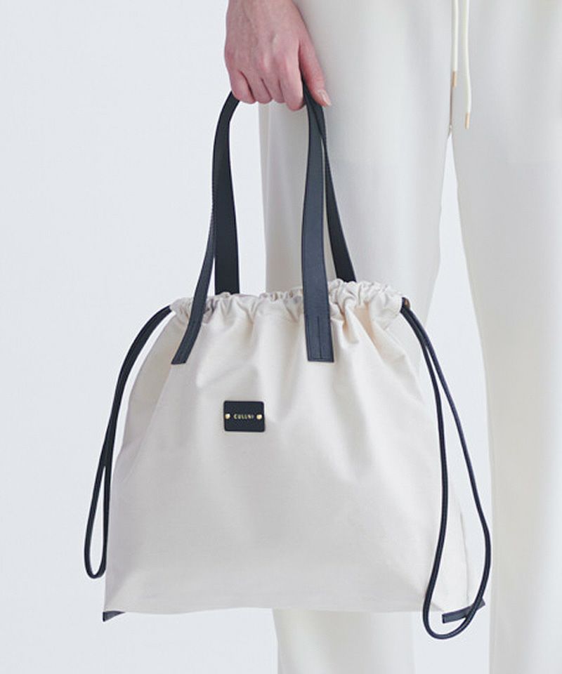 CULLNI(クルニ)】Canvas Drawstring Tote Bag トートバッグ(BG
