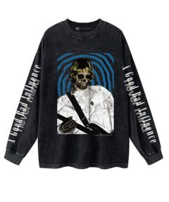 A Good Bad Influence(ア グッド バッド インフルエンス)】 SKULL FACE COBAIN LONG SLEEVE  T-SHIRT カットソー(AGBI-24AW-LS04) | CAMBIO カンビオ