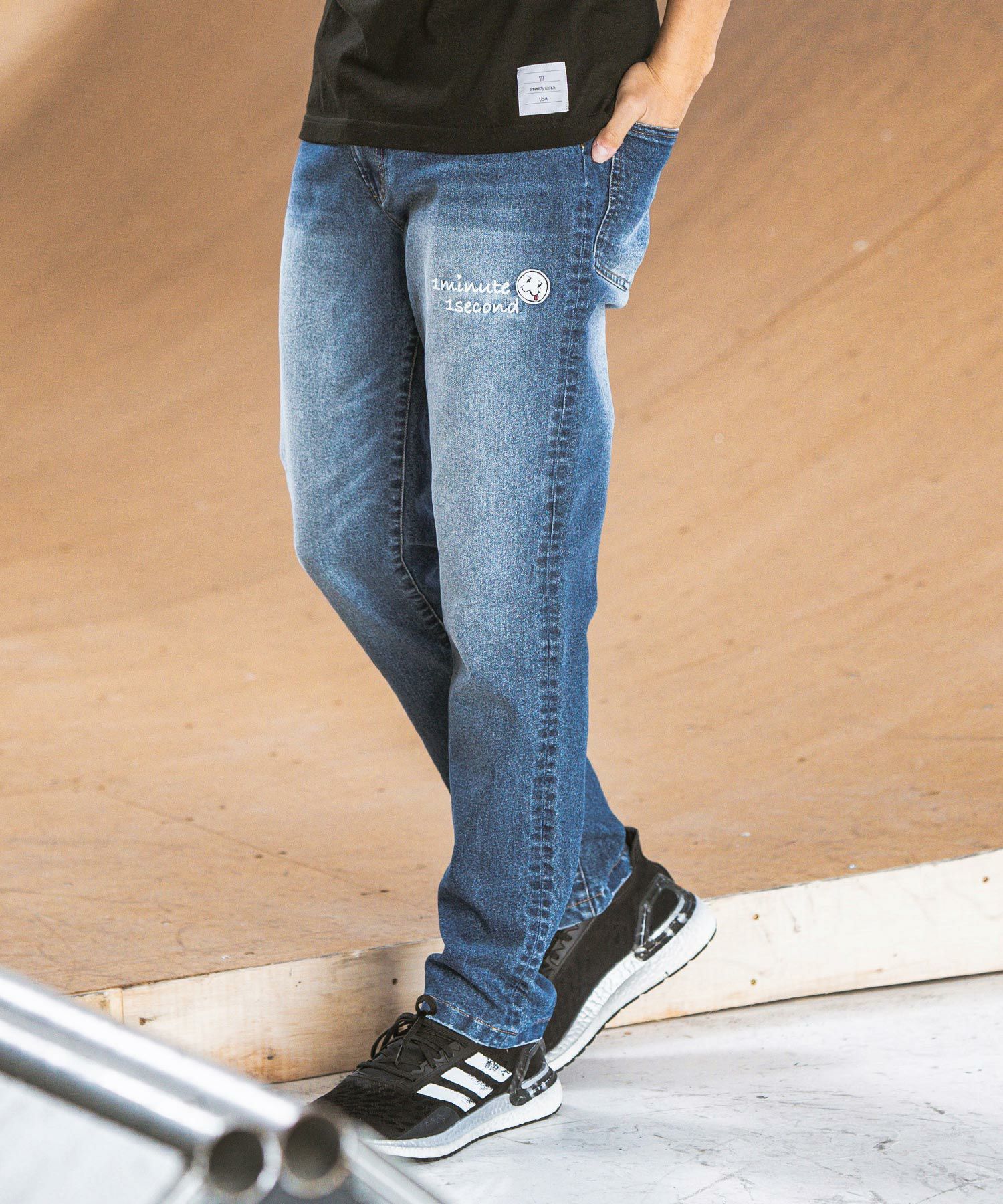 60%OFF【seventy seven(セブンティセブン)】 washed denim pants