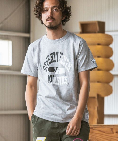 【seventy seven(セブンティセブン)】heavy onz S-S t-shirts (athletics) Tシャツ(7724S100)