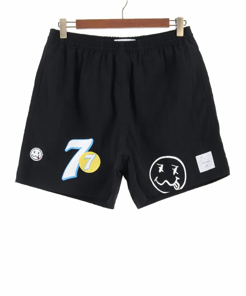 seventy seven(セブンティセブン)】taffeta short pants