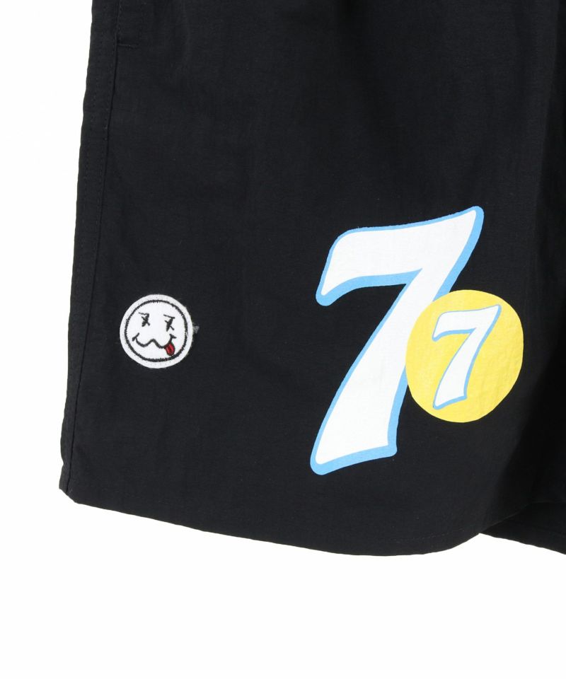 seventy seven(セブンティセブン)】taffeta short pants