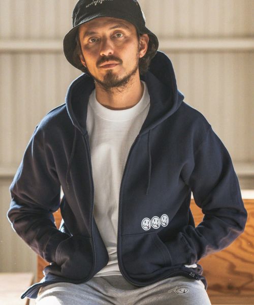 【seventy seven(セブンティセブン)】middle onz zip up hoodie (emblem) パーカー(7724S260)