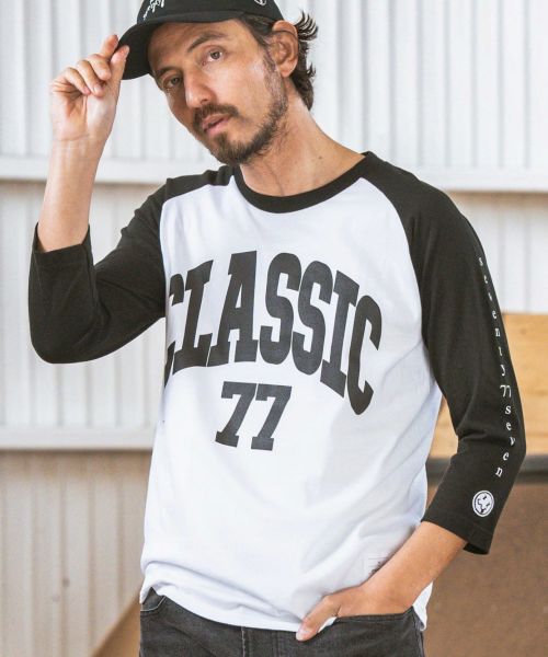 【seventy seven(セブンティセブン)】 middle onz 3-4 sleeve BB t-shirts (CLASSIC) カットソー(7724S120)