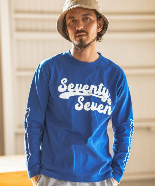 【seventy seven(セブンティセブン)】heavy onz L-S t-shirts (cursive) カットソー(7724S150)