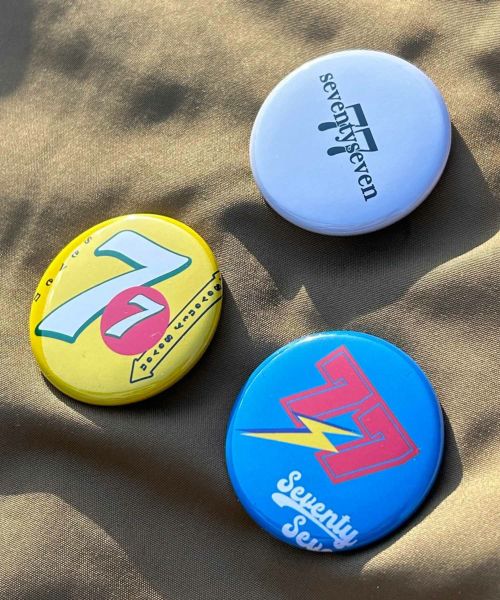 【seventy seven(セブンティセブン)】 3 button badges ボタンバッジ(7724S330)