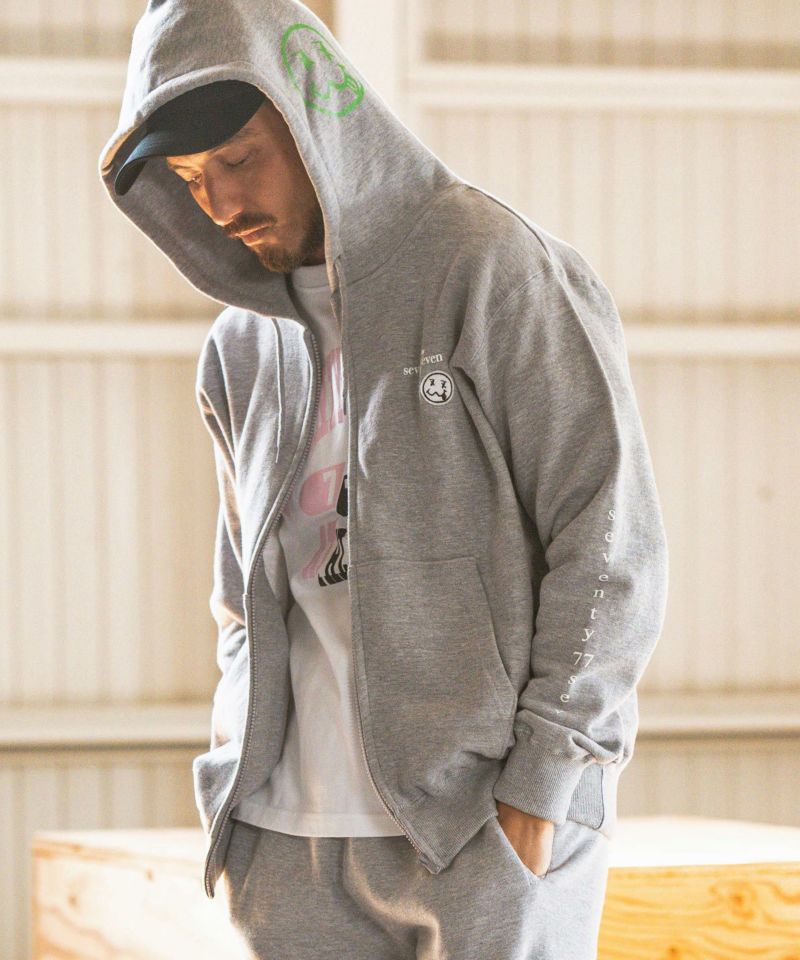 50%OFF【seventy seven(セブンティセブン)】 middle onz zip up sweat