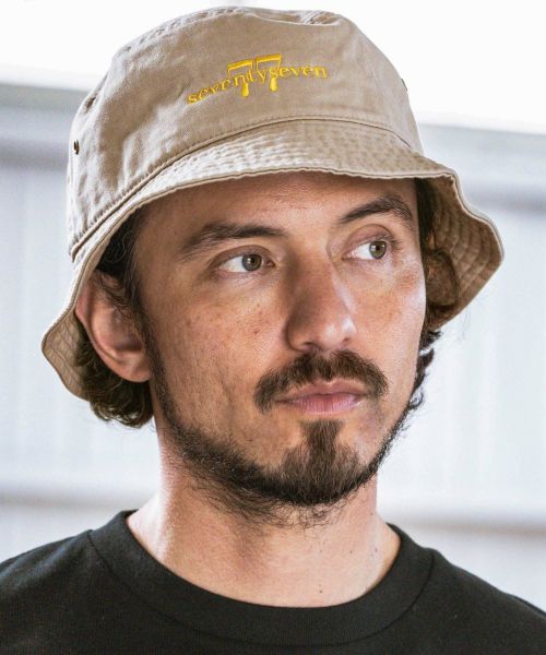 【seventy seven(セブンティセブン)】 embroidery bucket hat (basic logo) バケットハット(7724S070)