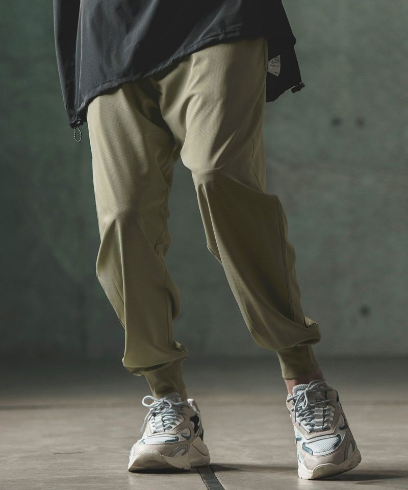 GLIMCLAP(グリムクラップ)】Mesh fabric Jogger Pants ジョガーパンツ 