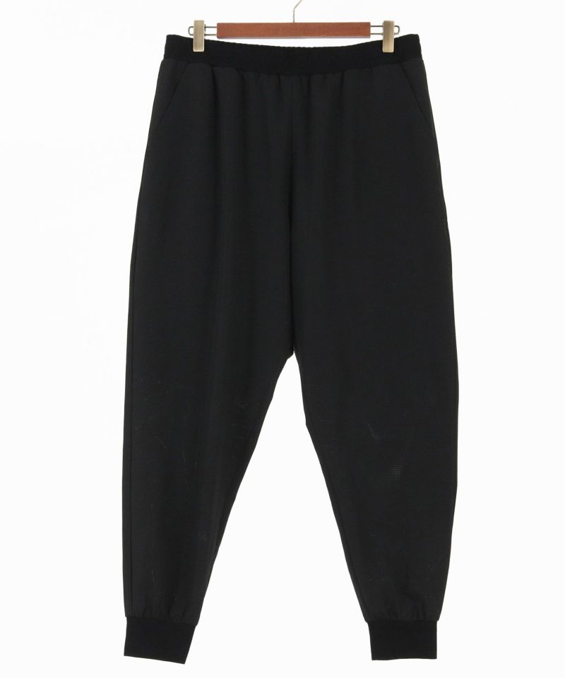 GLIMCLAP ジャージ　モノクローム　ボタニカル　パンツ GLIMCLAP(グリムクラップ)】 Monotone botanical fabric relax