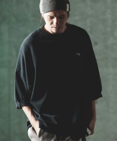 30%OFF【GLIMCLAP(グリムクラップ)】Distressed short-sleeve sweater