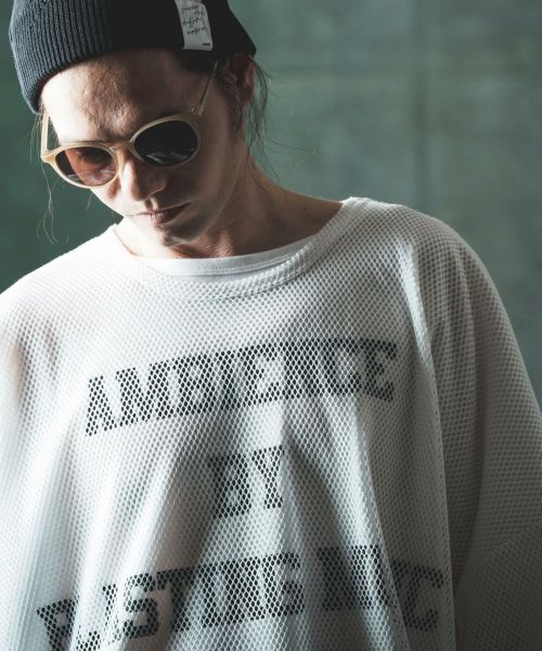 【GLIMCLAP(グリムクラップ)】 Mesh layered design T-shirt Tシャツ(16-043-gls-ce)