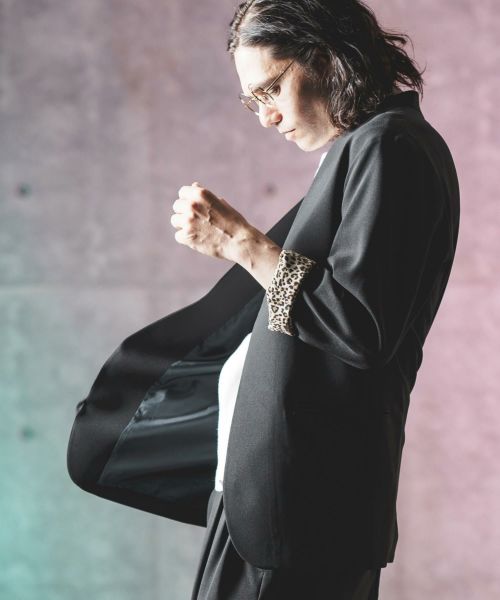 【GLIMCLAP(グリムクラップ)】 Minimal detail jacket ボタンレスジャケット(16-033-gls-ce)