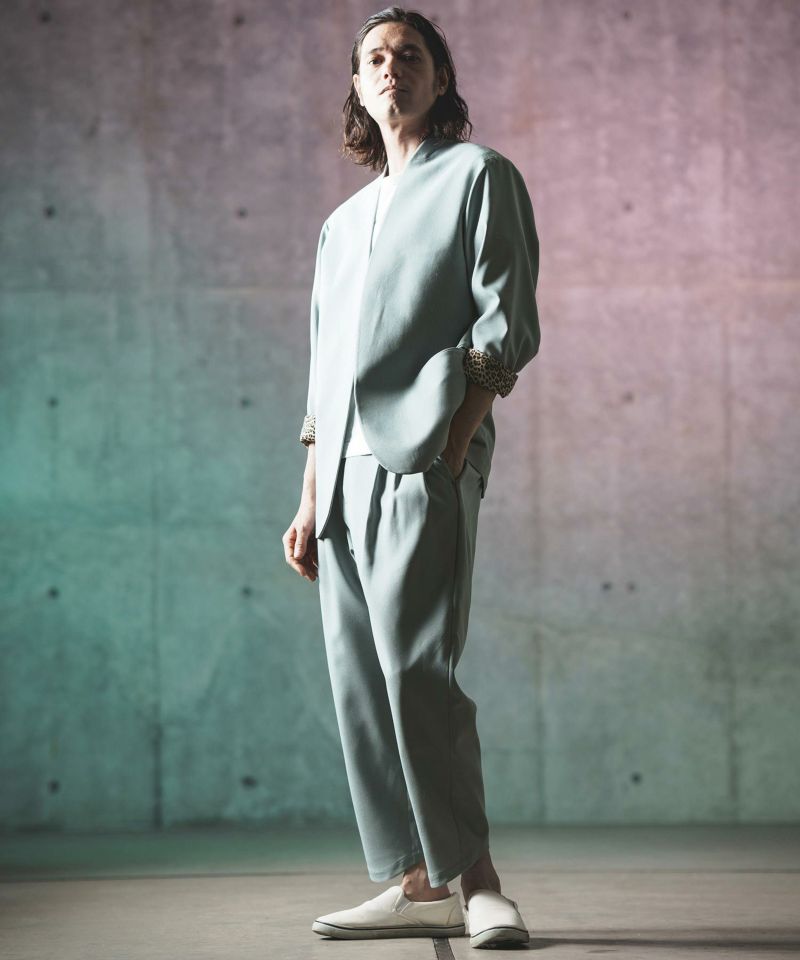 GLIMCLAP(グリムクラップ)】 Minimal detail jacket ボタンレス