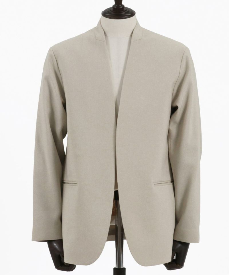 GLIMCLAP(グリムクラップ)】 Minimal detail jacket ボタンレス