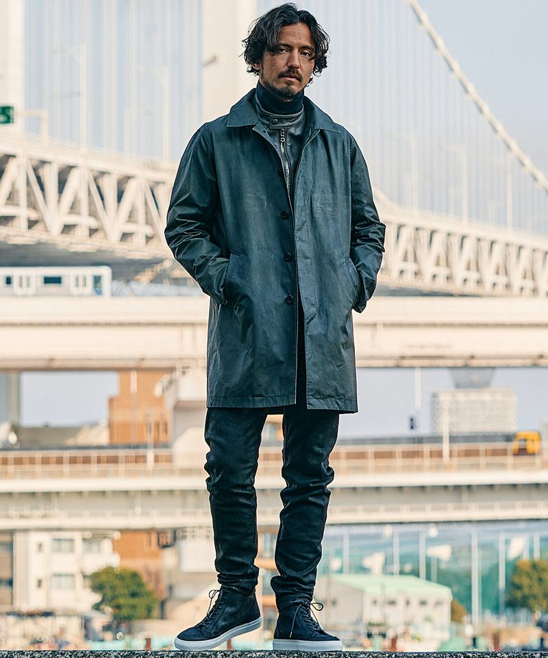 wjk】oild soutien collar coat ステンカラーコート(1874 co28e) | CAMBIO カンビオ