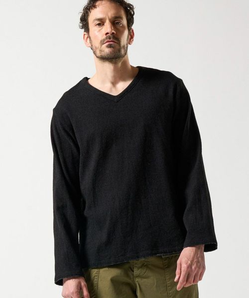 50%OFF【wjk】V-neck pullover shirt カットソー(4896 cn20e)