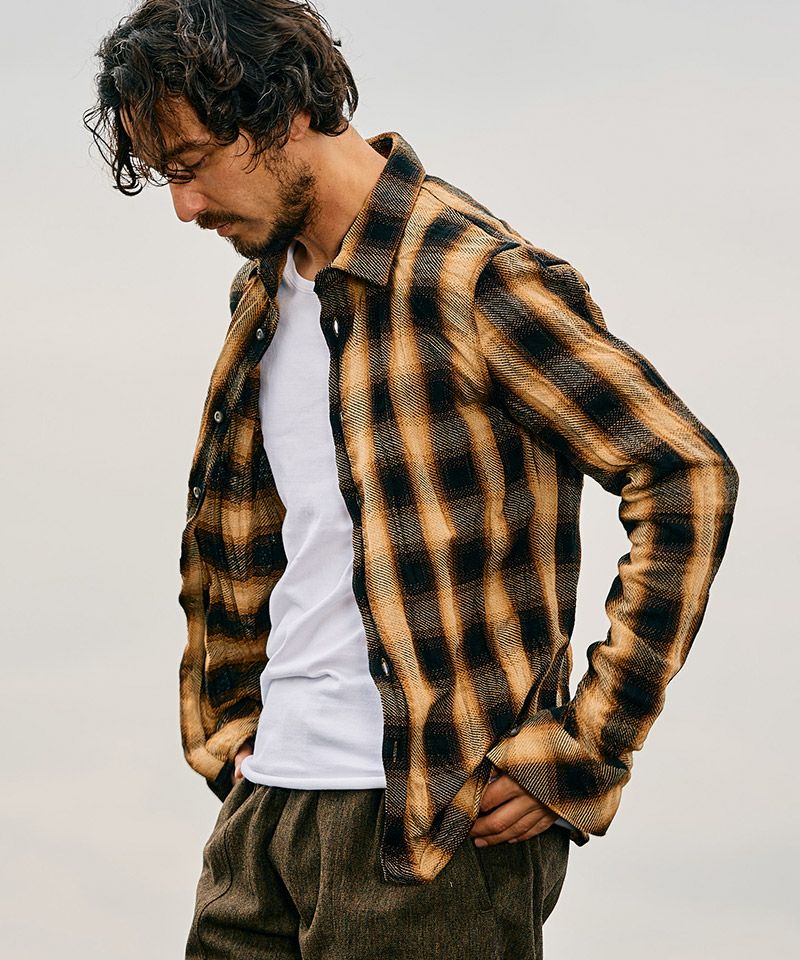 wjk】twist wrinkle check チェックシャツ(4893 ch87e) | CAMBIO カンビオ