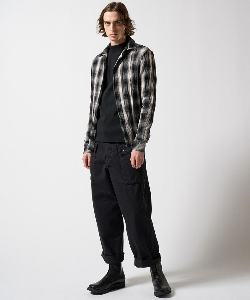 wjk】twist wrinkle check チェックシャツ(4893 ch87e) | CAMBIO カンビオ