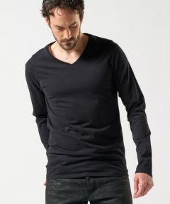 wjk】【予約販売8月下旬～9月上旬入荷】 basic V-neck L-S V-ネック