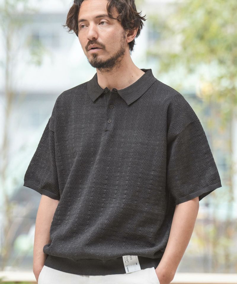 30%OFF【CAMBIO(カンビオ)】Openwork Geometric Pattern Knit