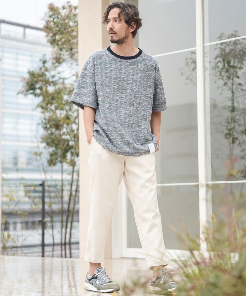 50%OFF【CAMBIO(カンビオ)】Mixed Color Boucle Short Sleeve