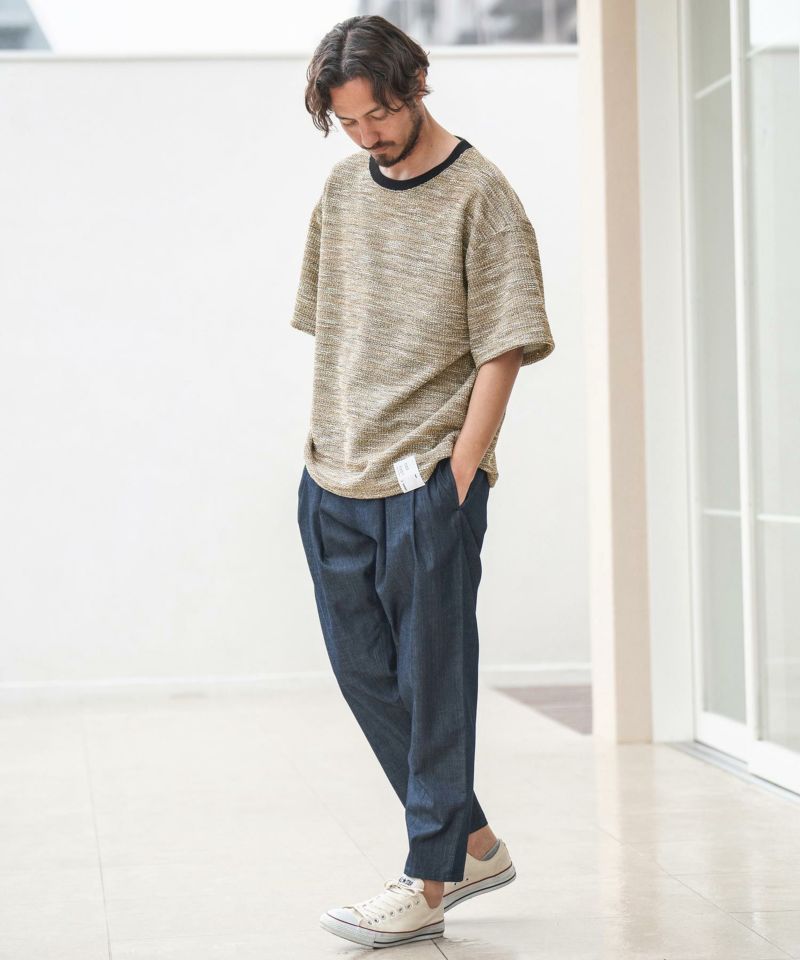 50%OFF【CAMBIO(カンビオ)】Mixed Color Boucle Short Sleeve