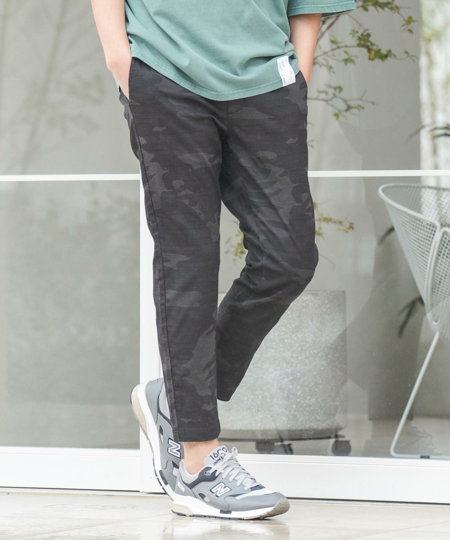 50%OFF【CAMBIO(カンビオ)】カモフラージュバニランストレッチアンクル