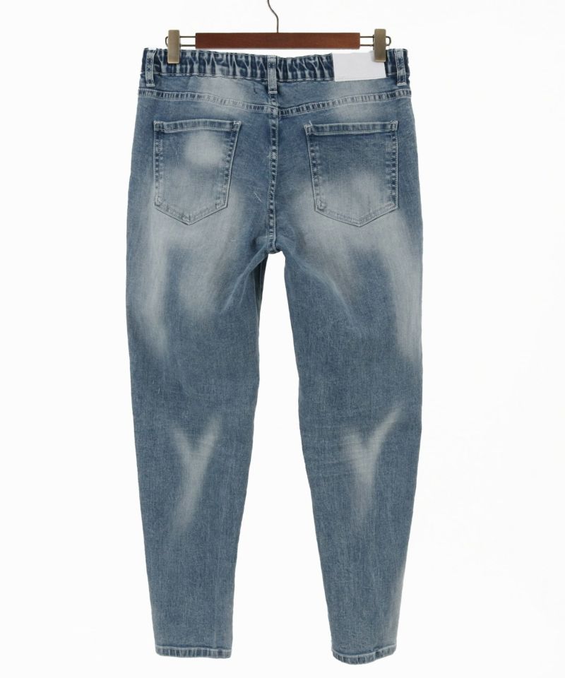 30%OFF【CAMBIO(カンビオ)】ヴィンテージ加工テーパードアンクル