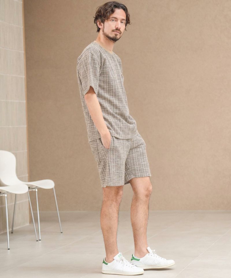 60%OFF【CAMBIO(カンビオ)】カットソーツイードTシャツ | CAMBIO