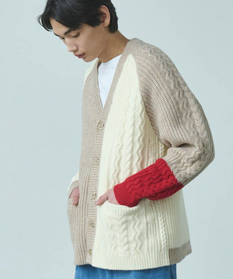 50%OFF【Kelen(ケレン)】ALVA フィッシャーマンニットカーディガン 