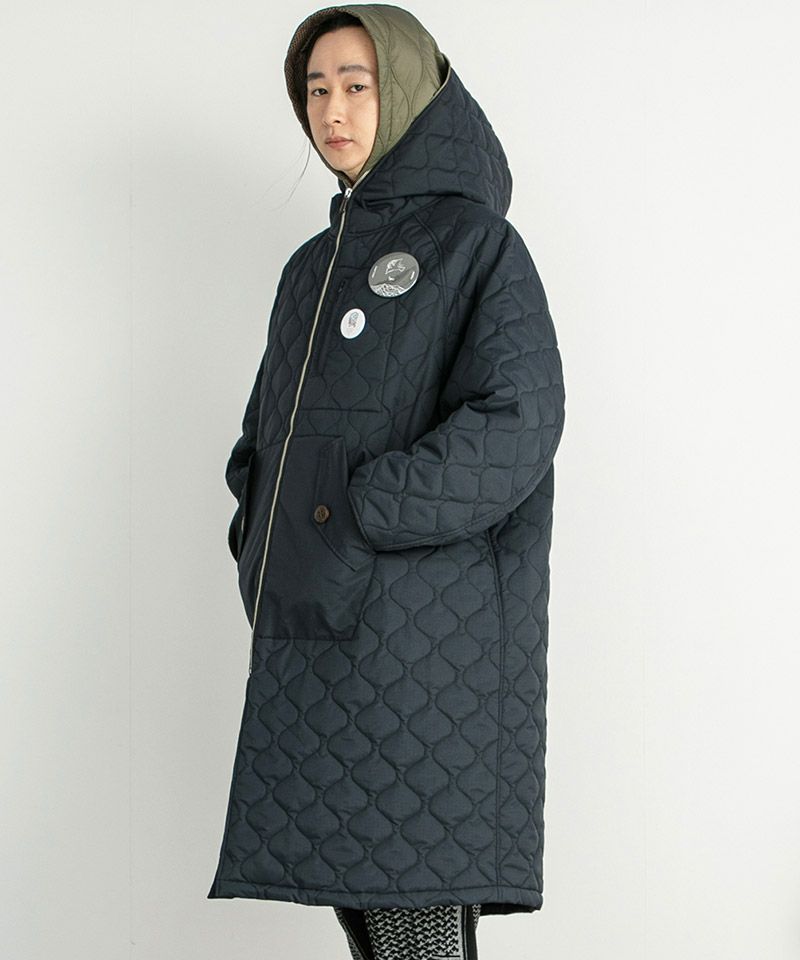 【STOF(ストフ)】Quilt Layer Hoodie Coat ダブルフードコート(SF24AW-01) | CAMBIO カンビオ