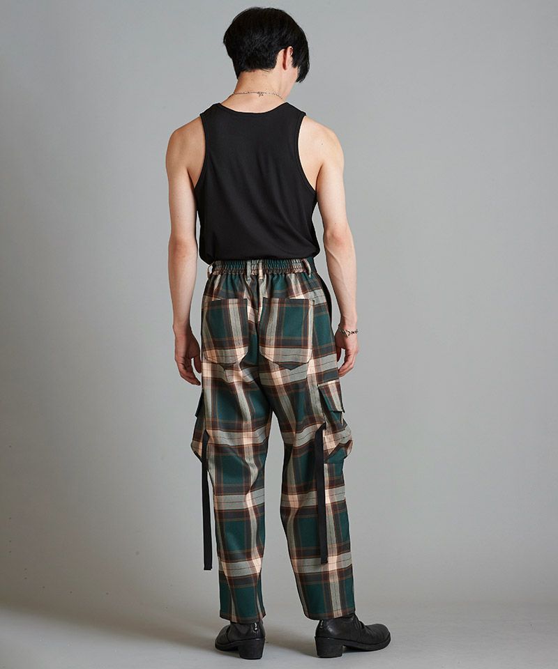 20%OFF【NO ID.(ノーアイディー)】ﾜｲﾄﾞｶｰｺﾞﾄﾗｳｻﾞｰｽﾞ パンツ(854006