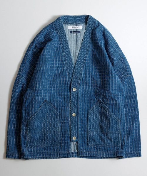 FDMTL(ファンダメンタル)】PATCHWORK HAORI JACKET 3YR WASH ジャケット(FA24-JK41U) | CAMBIO  カンビオ