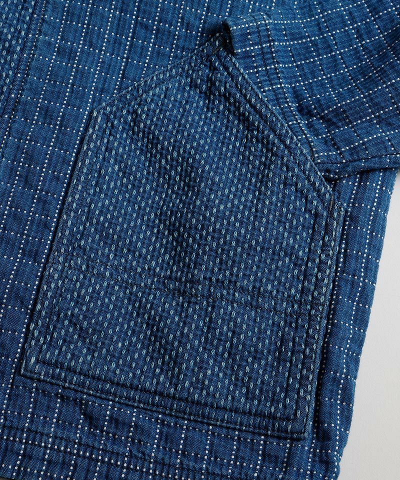 FDMTL 羽織り インディゴ 藍染 刺し子 調 楽天市場】FDMTL ファンダメンタル SASHIKO CARDIGAN 3YR WASH