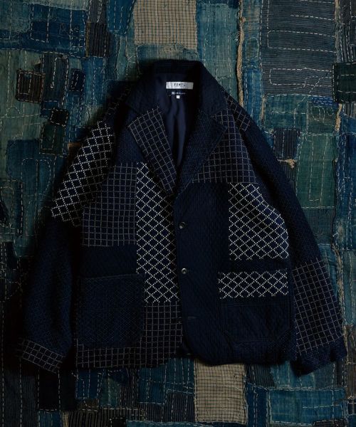 FDMTL(ファンダメンタル)】PATCHWORK SPORT JACKET RINSE ジャケット(FA24-JK32R) | CAMBIO カンビオ